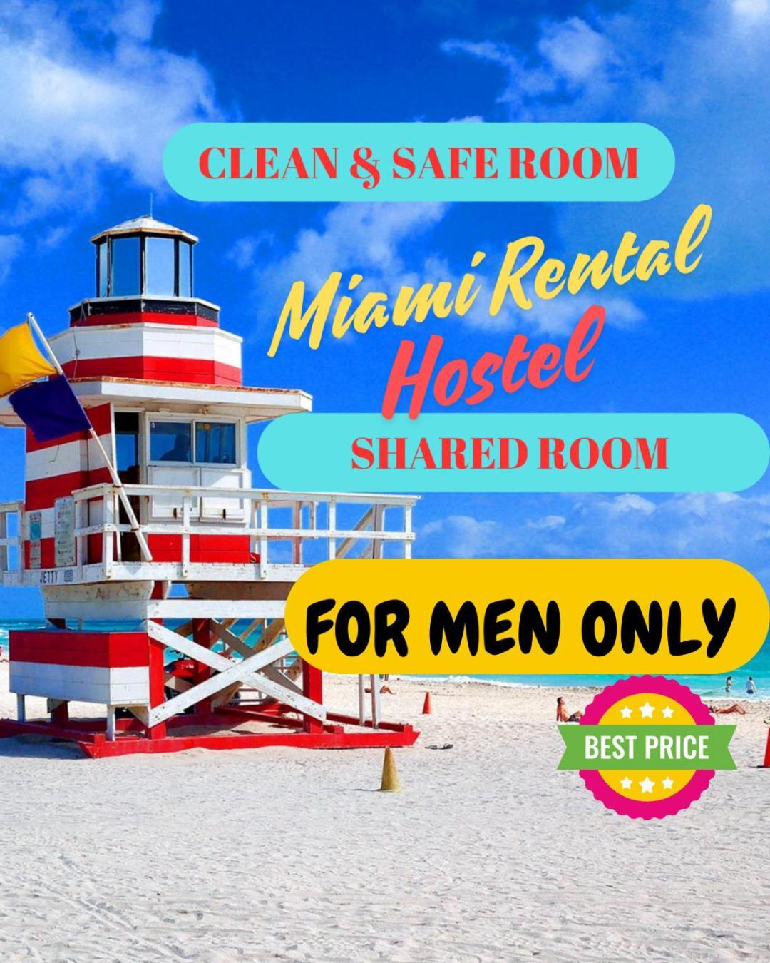 203 Miami Shared Rooms For Men Central Comfortable, Affordable Exteriér fotografie